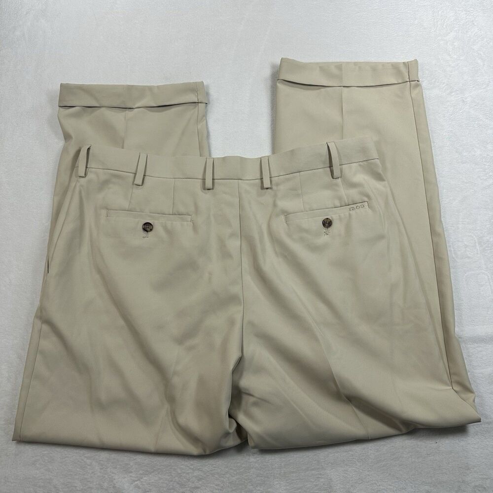IZOD Xtreme Function Golf Pants Men’s 38x32 Khaki Performance Flat Front